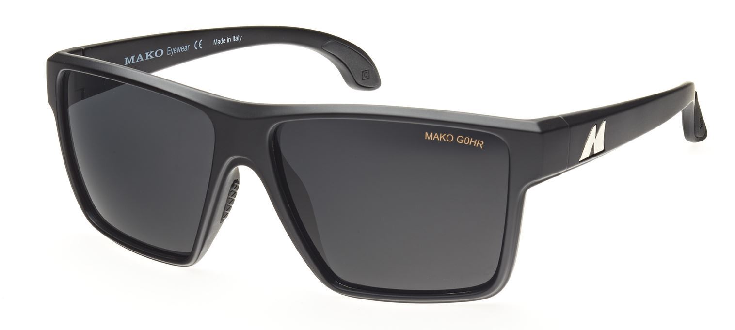 Mako Polarized Sunglasses CAST 9611 M01-G0HR Matt Black/Grey Glass