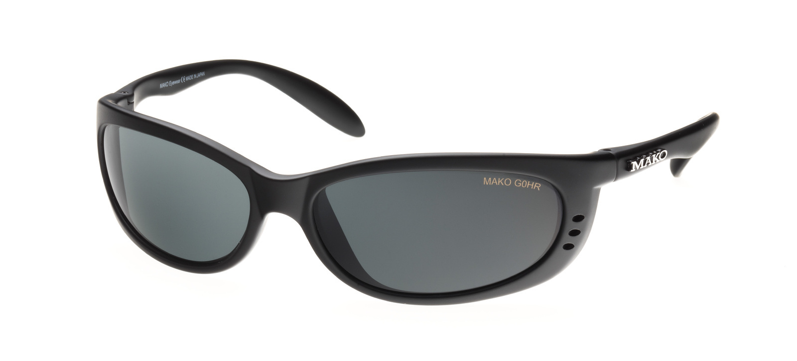 Mako Sleek Sunglasses 9371 M01-G0HR Matte Black / Grey Glass