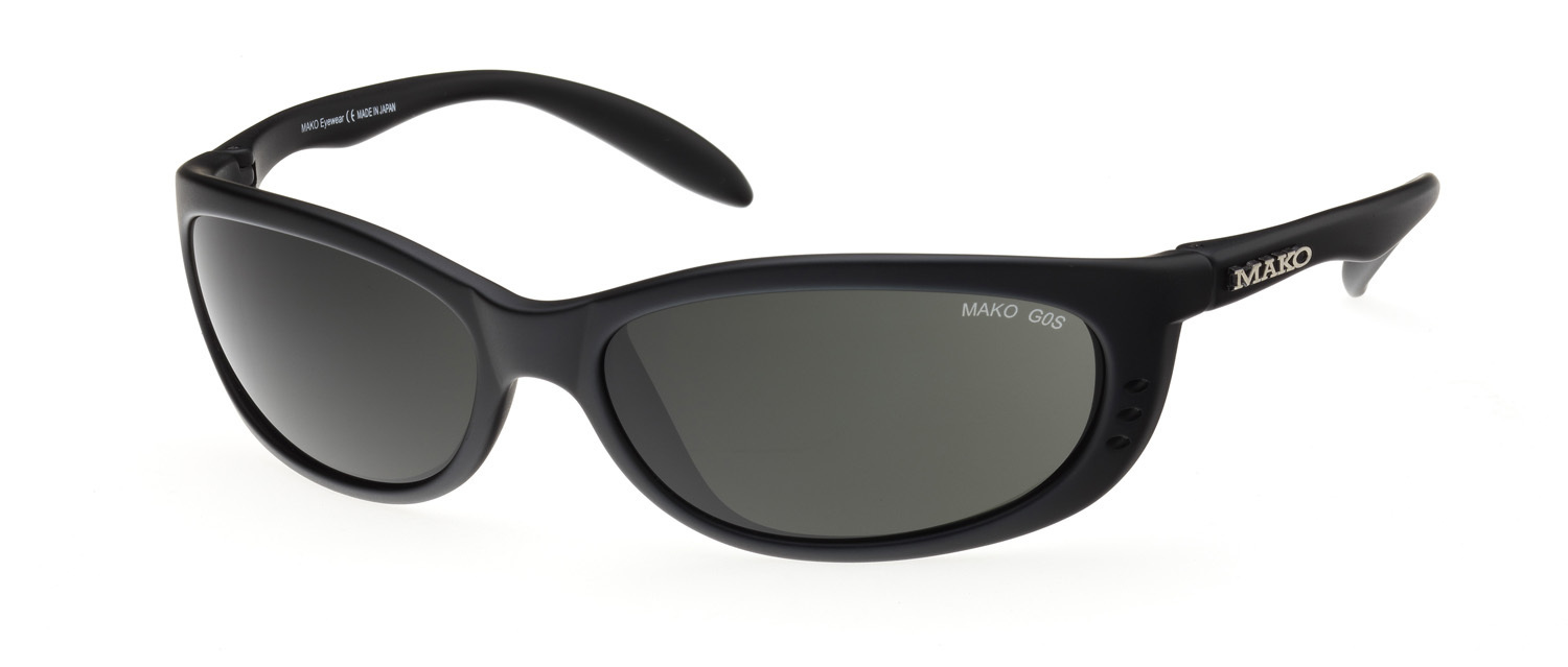 Mako Sleek XL Sunglasses 9517 M01-G0HR Matte Black / Grey Glass
