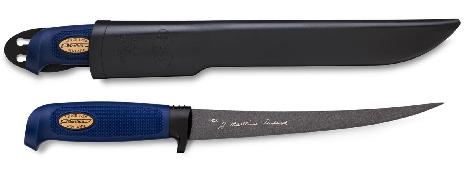 Marttiini Martef Teflon Coated Filleting Knife w/ Plastic Sheath-Otto's  Tackle World