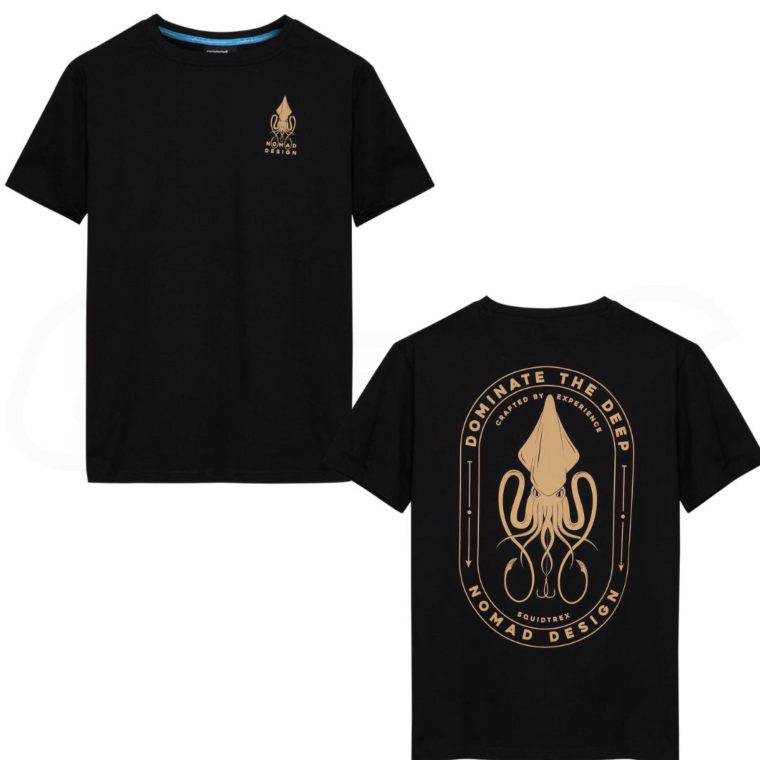 Nomad Squidtrex Black Short Sleeve T Shirt-Otto's Tackle World