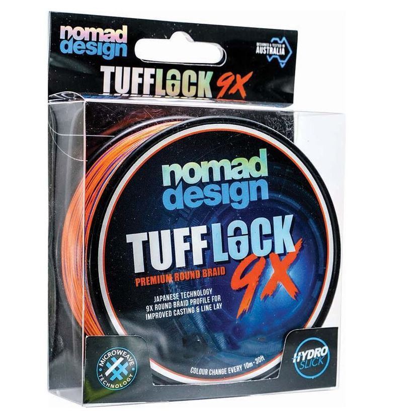 Nomad Tufflock 9X Braid Line 300yds Multicolour-Otto's  Tackle World
