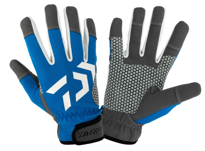 Daiwa Offshore Fishing Gloves Blue UV Protection Heavy Duty-Otto's  Tackle World