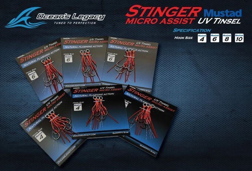 Ocean's Legacy Stinger Micro Assist Hooks-Otto's  Tackle World