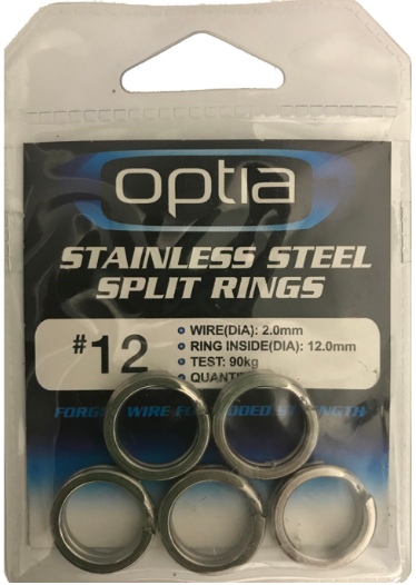 Optia Stainless Steel Split Rings-Otto's  Tackle World