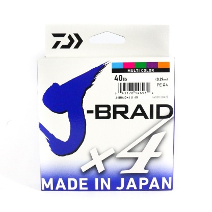 Daiwa J Braid x4 500m Multi Colour Braided Fishing Line-Otto's  Tackle World