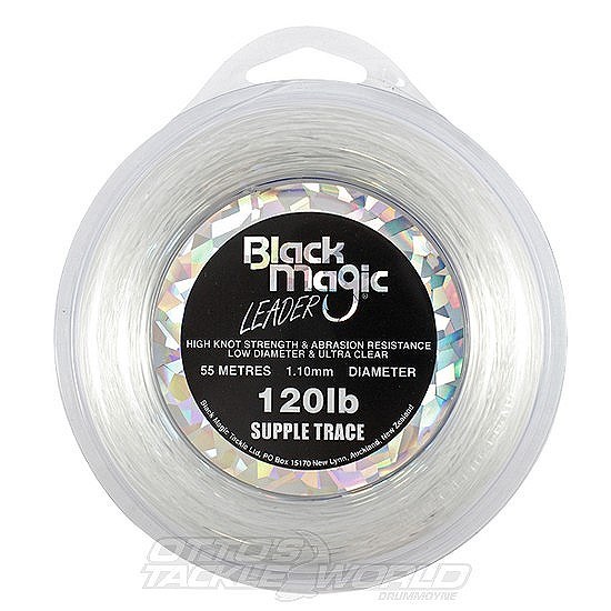 Black Magic Supple Trace Leader Line - Mono Leader Line-Otto's  Tackle World
