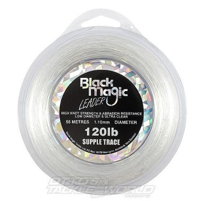 Black Magic Supple Trace Leader Line - Mono Leader Line-Otto's  Tackle World