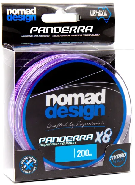 NOMAD PANDERRA X8 BRAID LINE 200m MULTI COLOUR