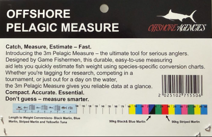 3m Offshore Pelagic Measure Matt - Boatside Fish Measure Matt