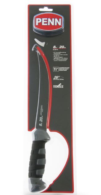 Penn 8" Curved/Breaking Fillet Knife with Sheath