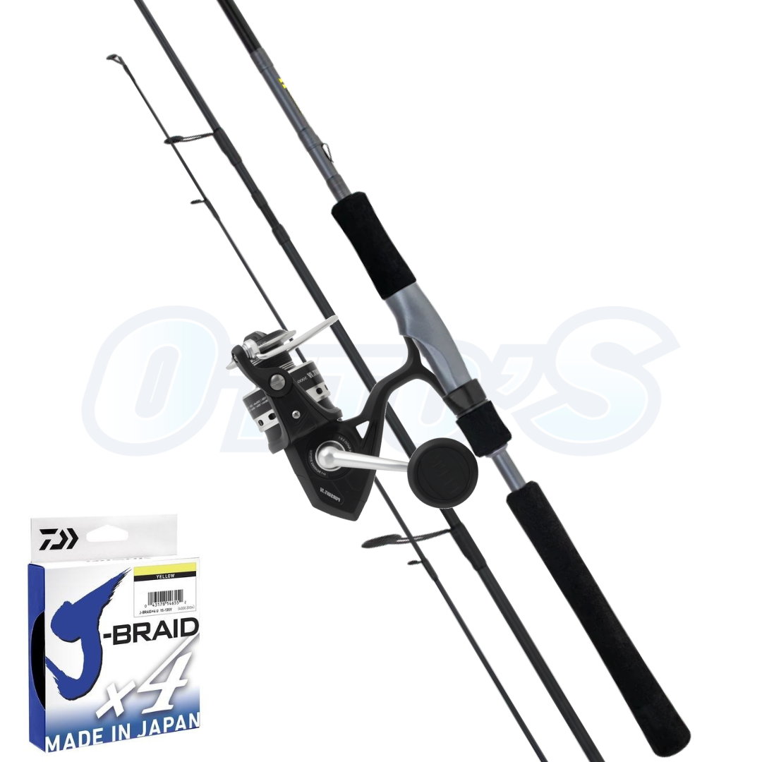 Penn and Daiwa Kingfish and Snapper Medium Heavy Soft Plastics Combo