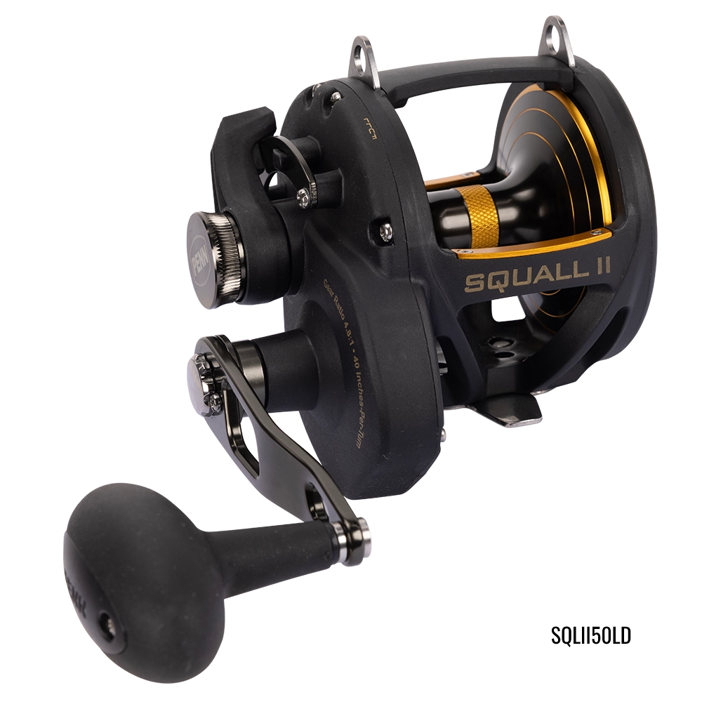 Penn Squall 50 LD ll Lever Drag Overhead Fishing Reel