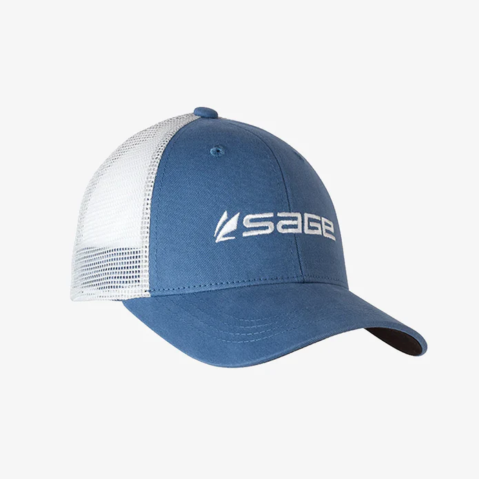 SAGE Mesh Blue Trucker Hat