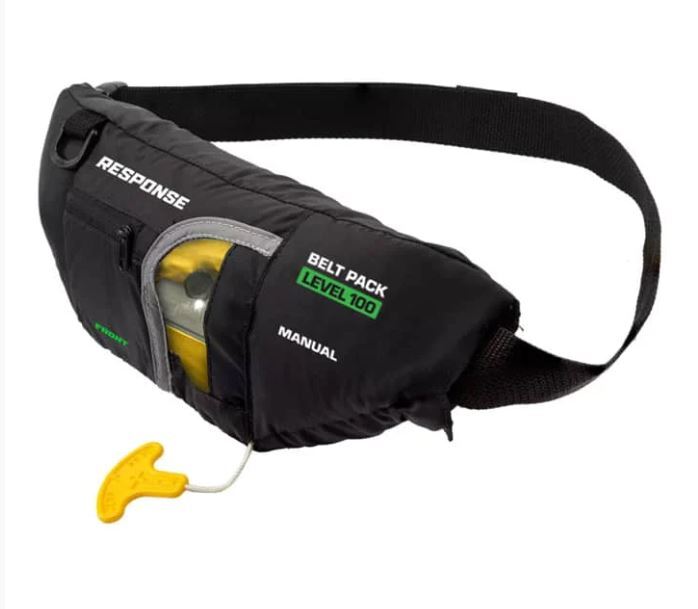 Response Inflatable Life Jacket PFD Waist Belt Level 100 manual - 40kg and Over