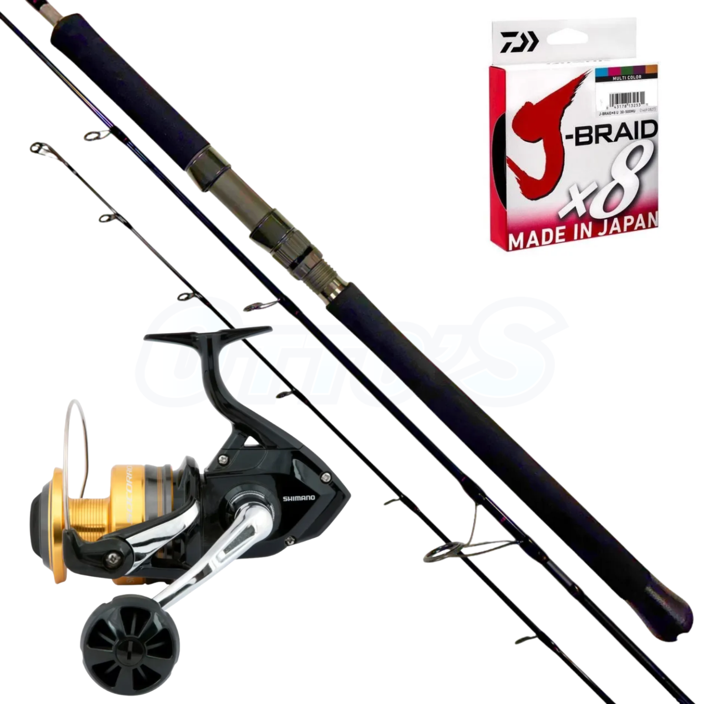 Shimano Socorro & Aya PE4 Boat Spinning Fishing Combo