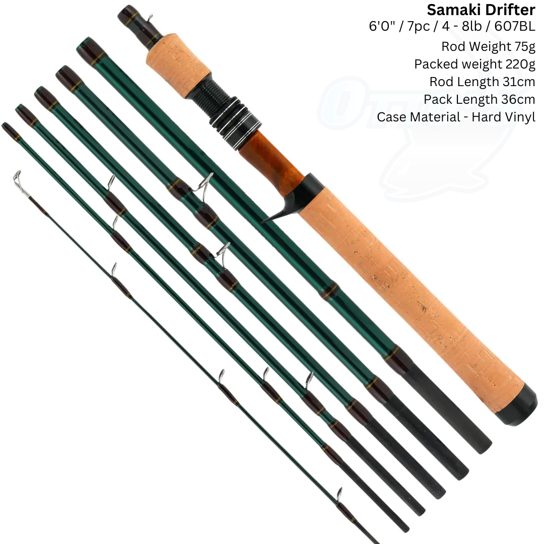 Samaki Drifter Baitcast Travel Fishing Rod 