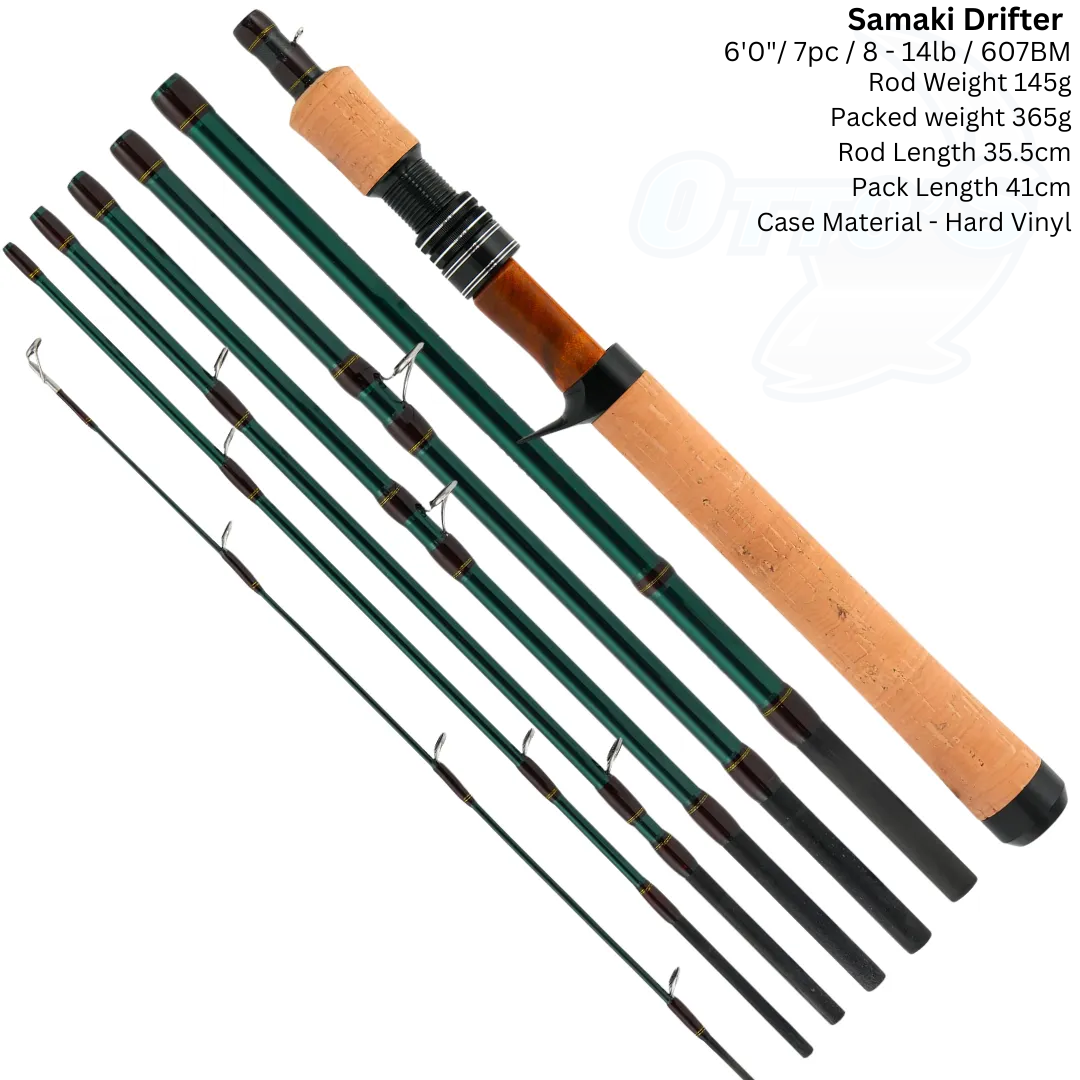 Samaki Drifter Baitcast Travel Fishing Rod 