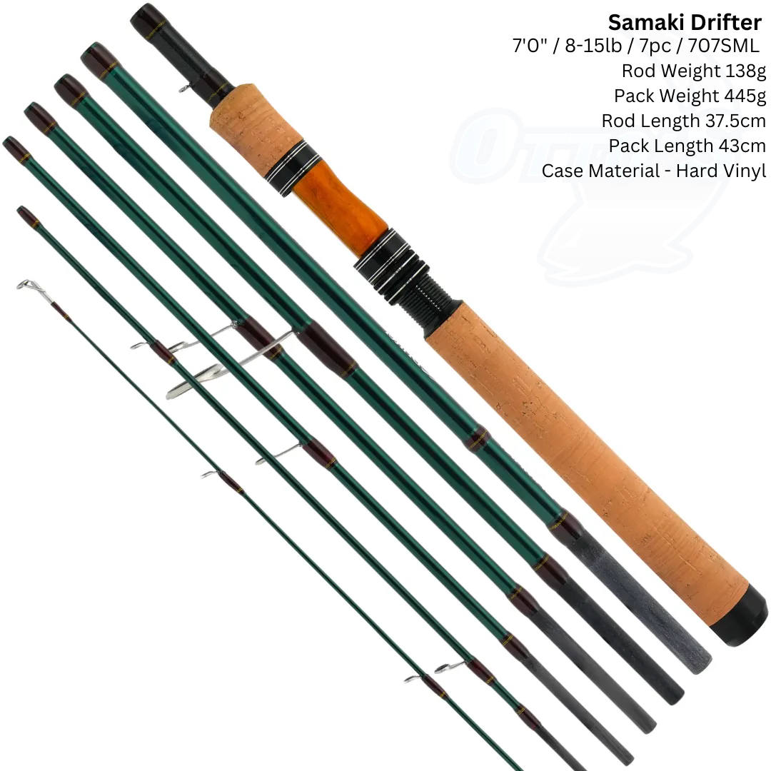 Samaki Drifter Spinning Travel Fishing Rod 