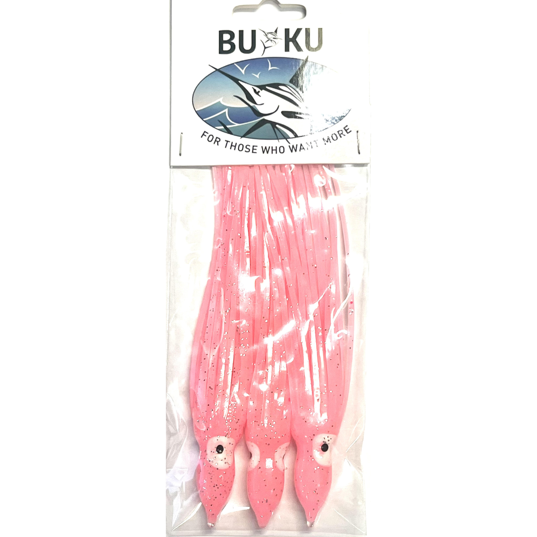 Buku Octopus Skirt Lures 3.5" 5.5" 7.5"