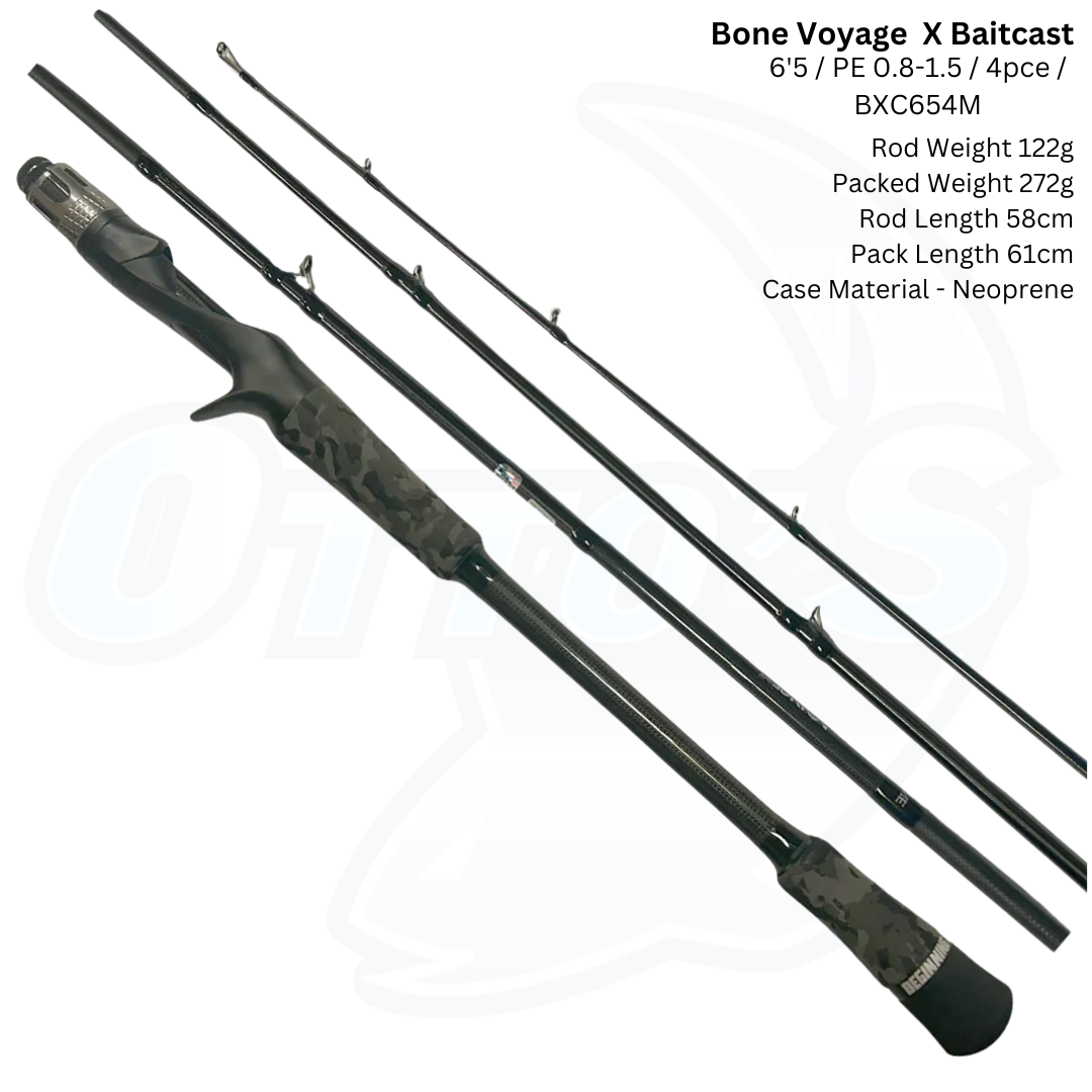 BONE VOYAGE X Baitcast Travel Rods