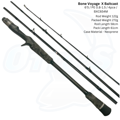 BONE VOYAGE X Baitcast Travel Rods
