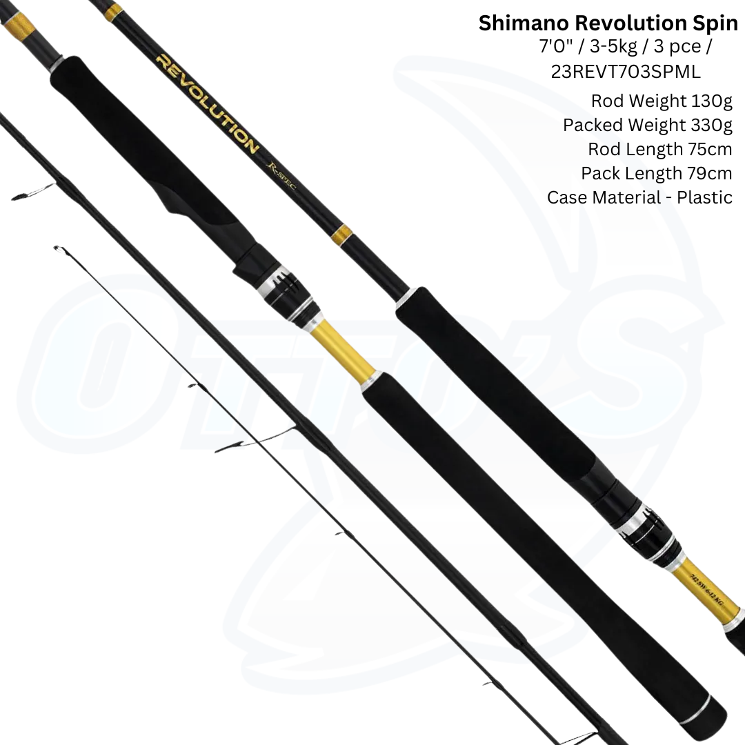 23 SHIMANO REVOLUTION TRAVEL SPINNING FISHING ROD