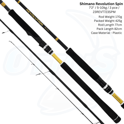 23 SHIMANO REVOLUTION TRAVEL SPINNING FISHING ROD
