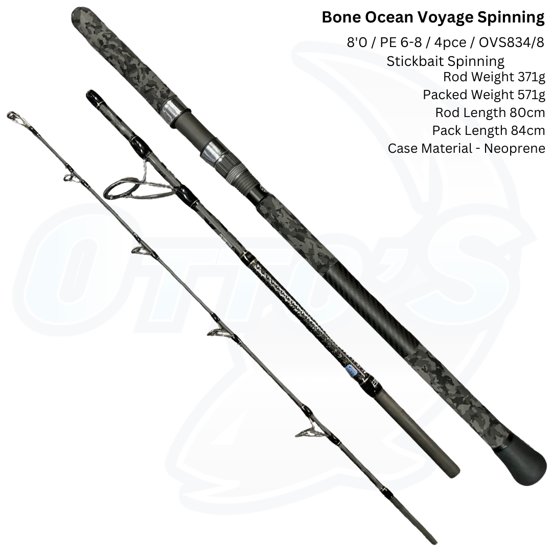 Bone Ocean Voyage Spinning Travel Fishing Rods