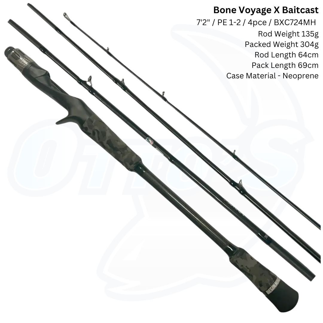 BONE VOYAGE X Baitcast Travel Rods