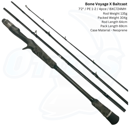 BONE VOYAGE X Baitcast Travel Rods