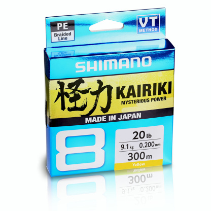 Shimano Kairiki 8 Braided Fishing Line 300m Yellow
