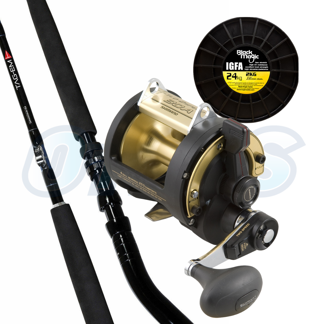 Shimano Marlin and Tuna Combo 24kg Tag Em and TLD-Otto's  Tackle World
