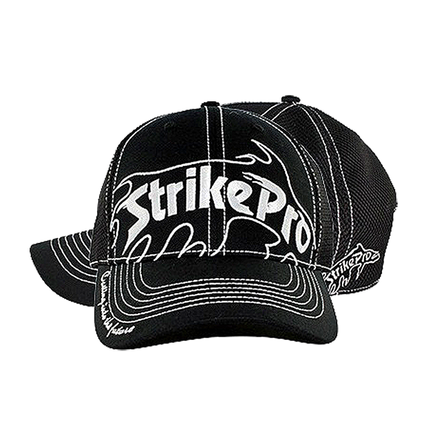 Strike Pro cap, Black & White - Mesh
