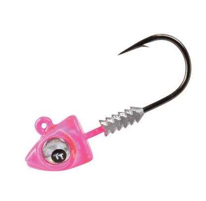 TT Lures Big Eyez Pink Silver Eyez Jighead