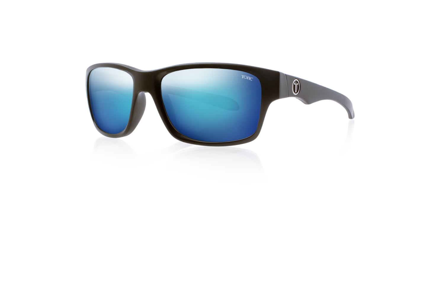 Tonic Sunglasses Tango Matt Blk Glass Blue Mirror G2 Slicelens-Otto's Tackle World