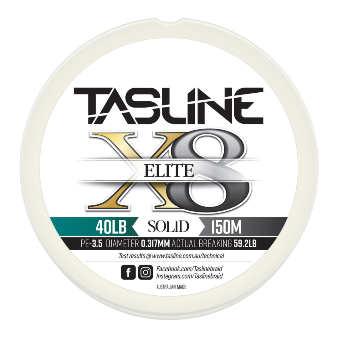 Tasline Elite White 150m Braid Fishing Line 