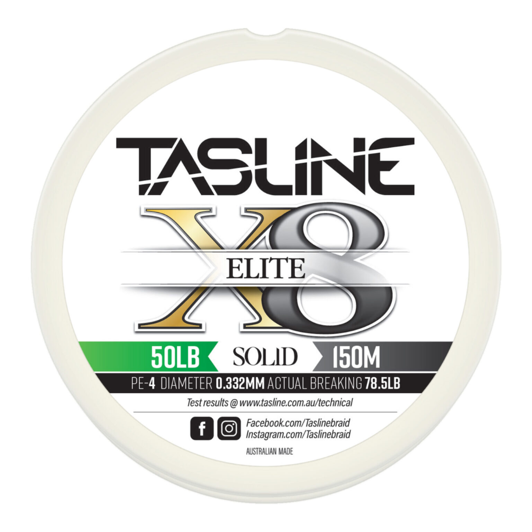 Tasline Elite White 150m Braid Fishing Line 