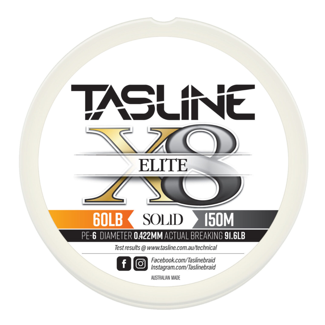 Tasline Elite White 150m Braid Fishing Line 