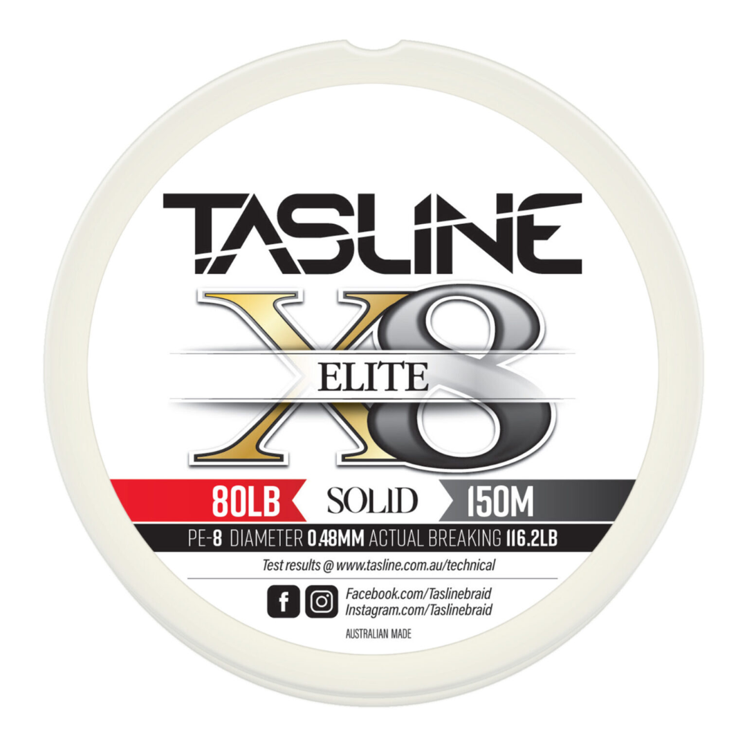 Tasline Elite White 150m Braid Fishing Line 
