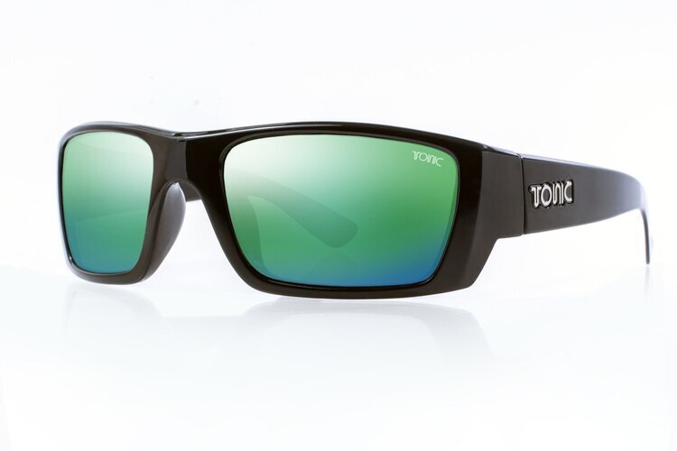 Tonic Sunglasses Rise Matt Blk Glass Green Mirror-Otto's  Tackle World