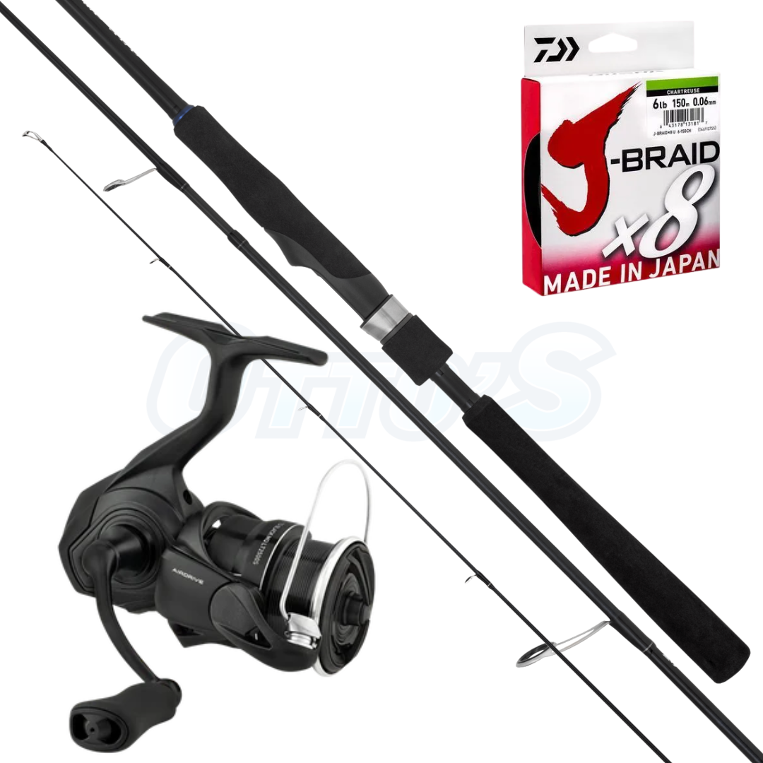 Daiwa TD ZED & TD Black 2500s Light Spinning Fishing Combo