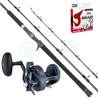 Daiwa Demon Blood & Saltist SD 20 30lbs Overhead Fishing Combo