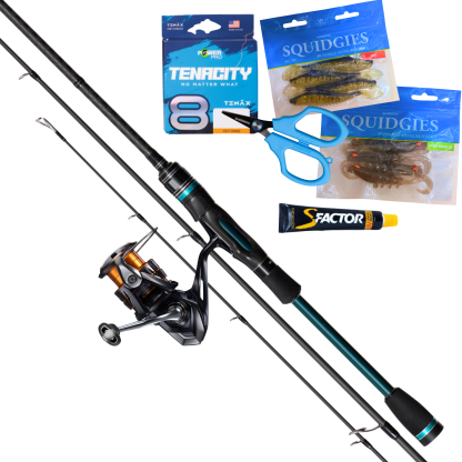 Shimano Sakana IV & Nasci Light Estuary Spinning Fishing Combo