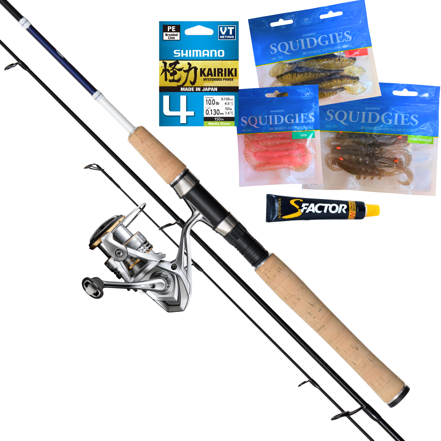Shimano Sedona & Zentra Light Estuary Spinning Fishing Combo