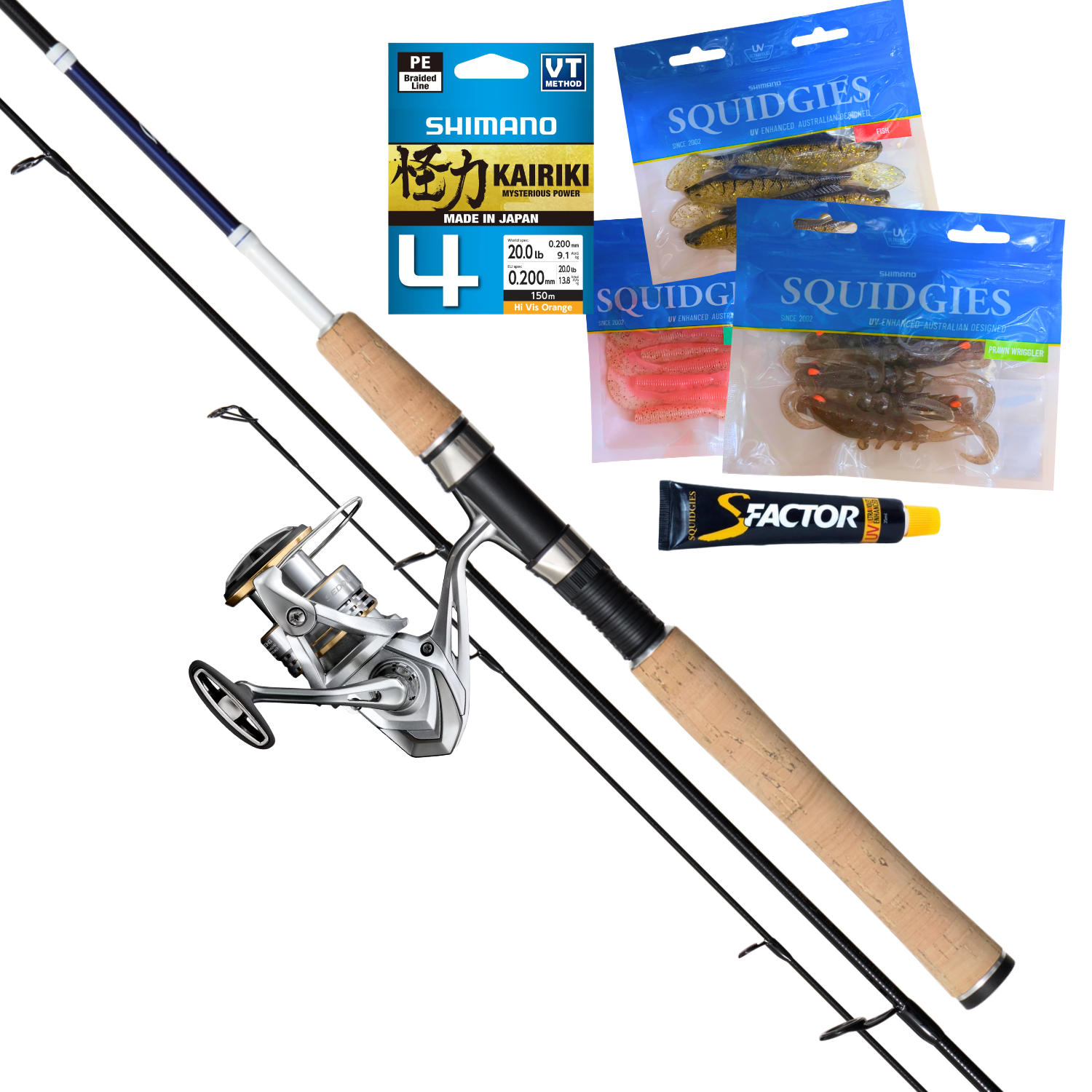 Shimano Sedona & Zentra Medium Estuary Spinning Fishing Combo