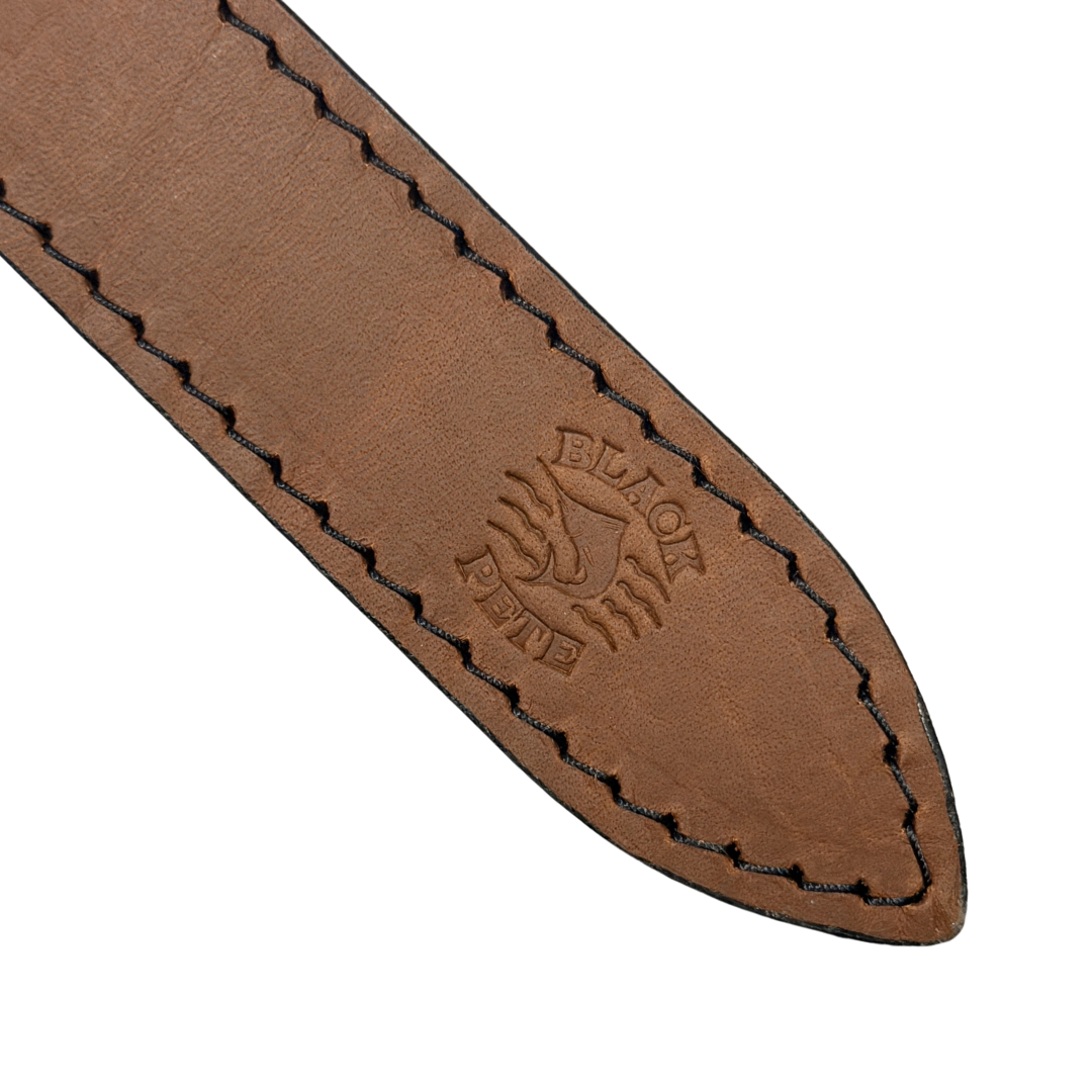 Black Pete Leather Deckie Belt Aussie Made 