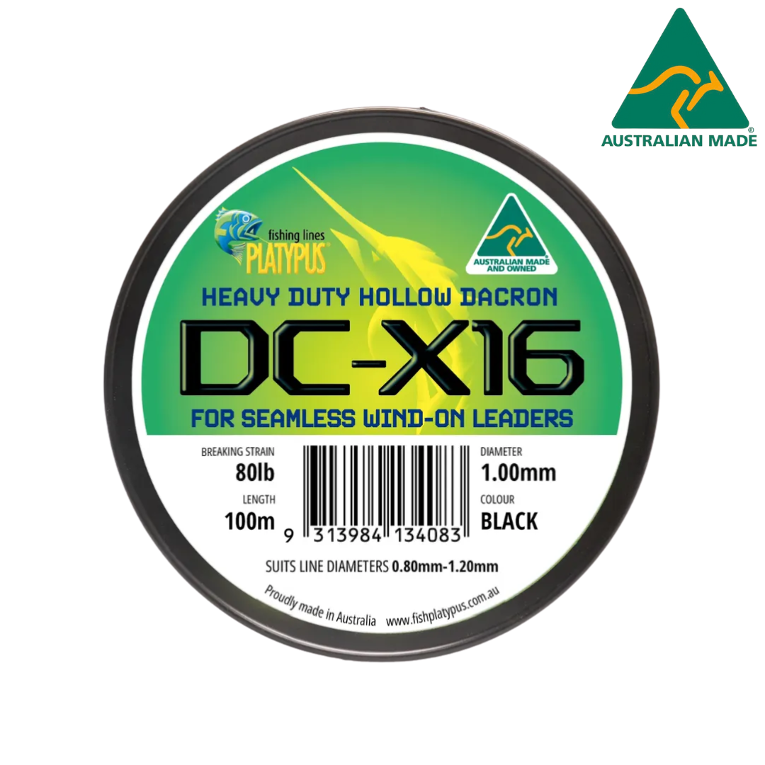 Platypus DC-X16 100m Black Dacron Fishing Line 