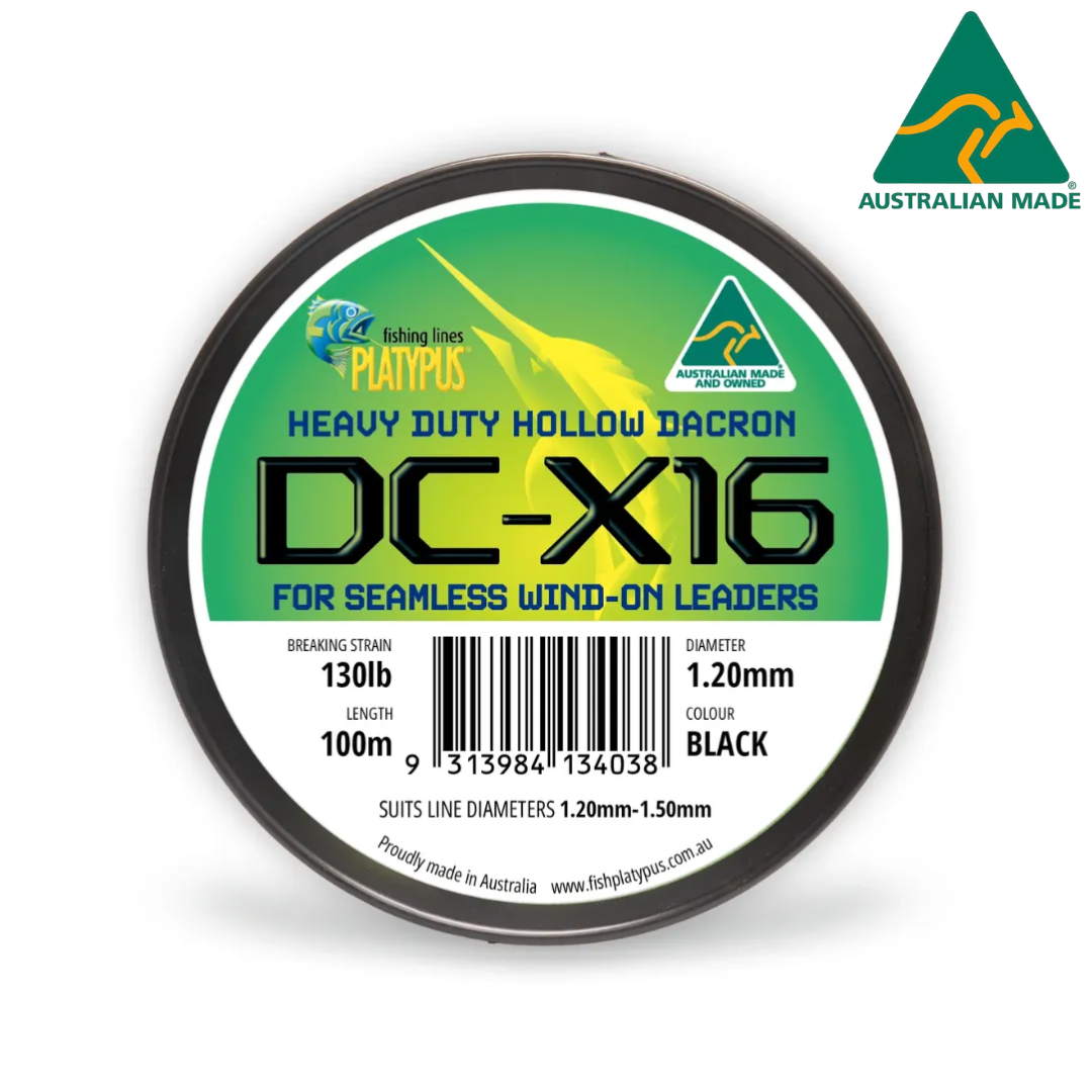 Platypus DC-X16 100m Black Dacron Fishing Line 