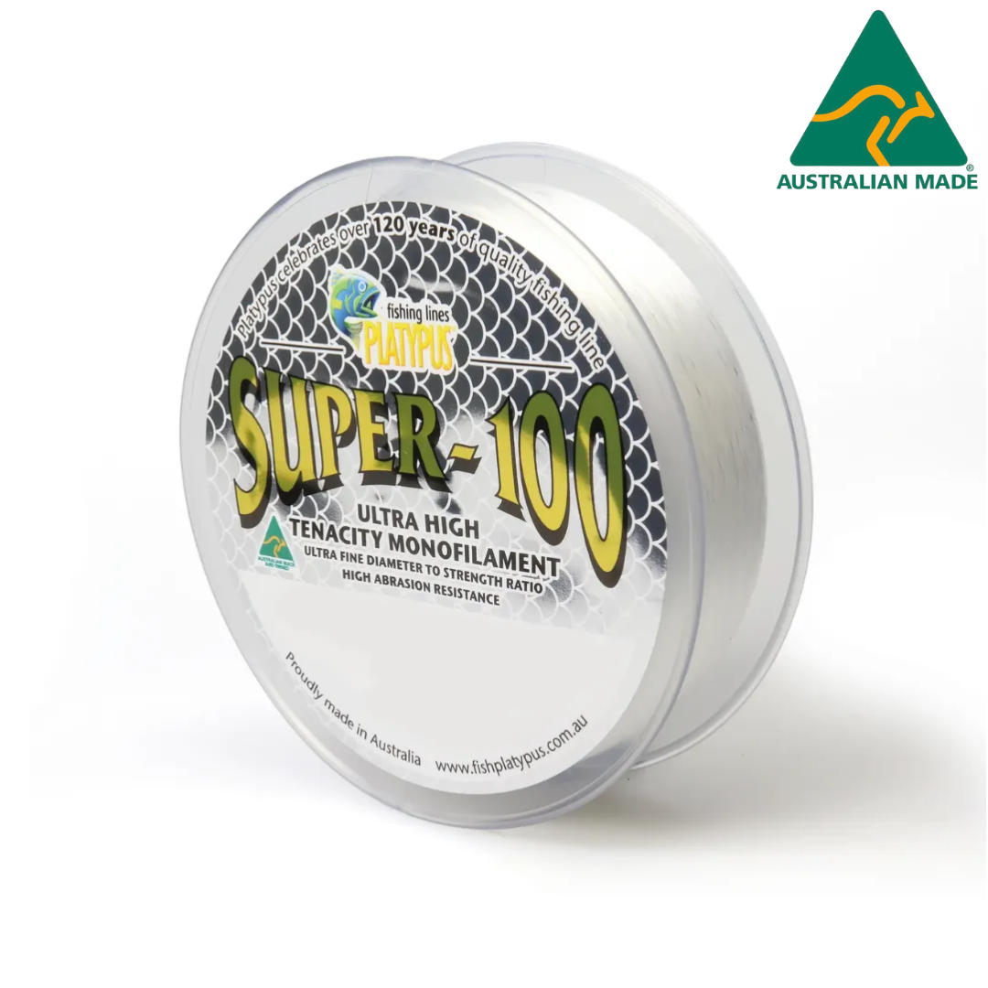 Platypus Super-100 Clear 500m Mono Fishing Line